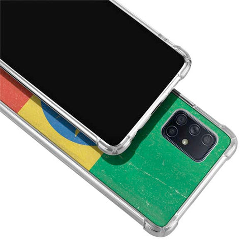Ethiopia Flag Distressed Galaxy A51 5G Clear Case
