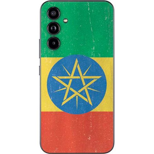 Ethiopia Flag Distressed Galaxy A54 5G Skin