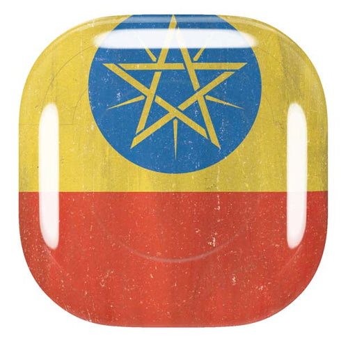 Ethiopia Flag Distressed Galaxy Buds Live Skin