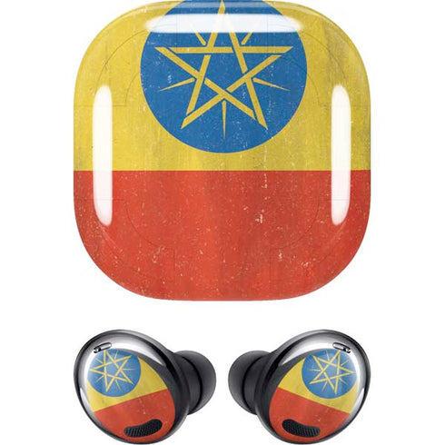 Ethiopia Flag Distressed Galaxy Buds Pro Skin