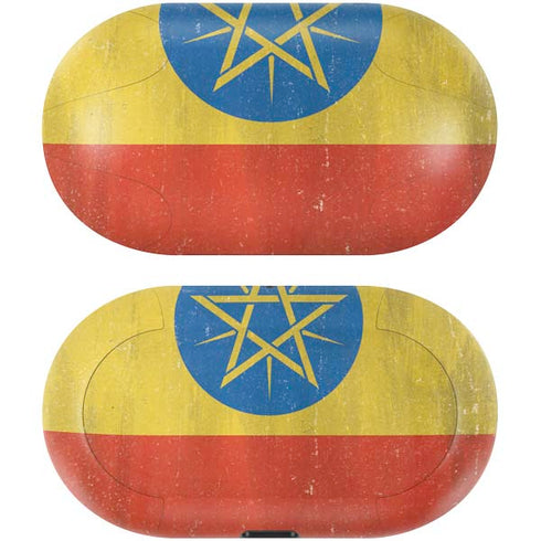Ethiopia Flag Distressed Galaxy Buds Skin