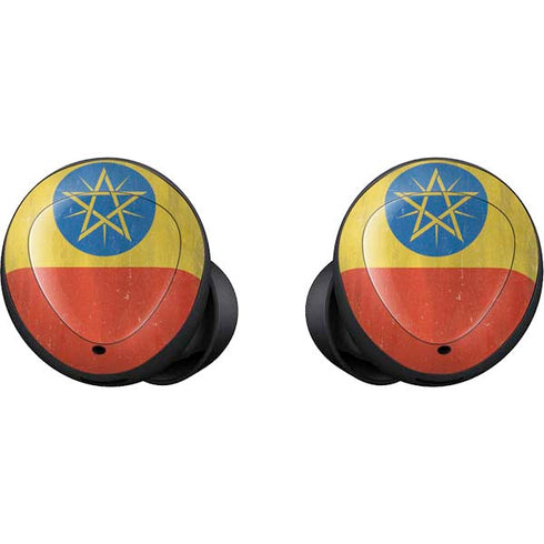 Ethiopia Flag Distressed Galaxy Buds Skin