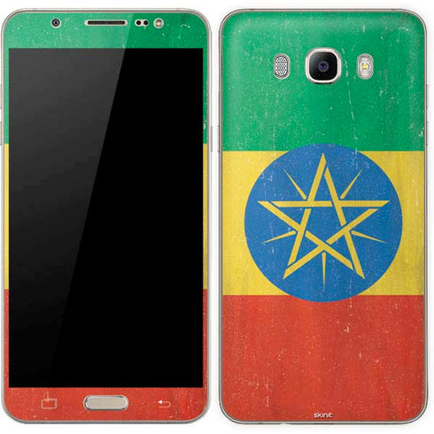 Ethiopia Flag Distressed Galaxy J7 Skin