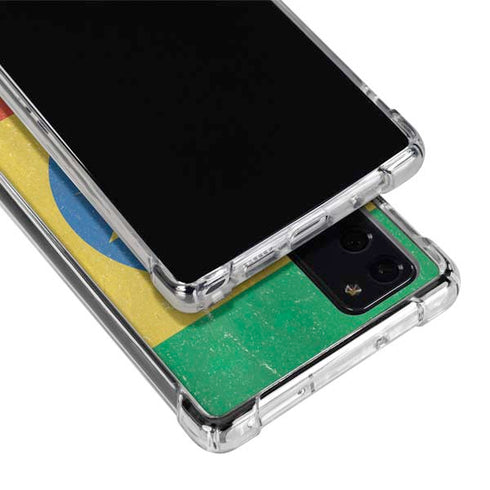 Ethiopia Flag Distressed Galaxy Note20 5G Clear Case