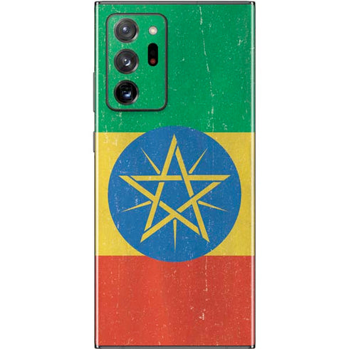 Ethiopia Flag Distressed Galaxy Note20 Ultra 5G Skin