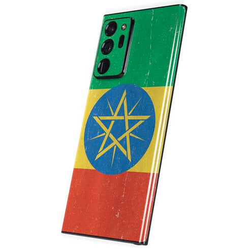Ethiopia Flag Distressed Galaxy Note20 Ultra 5G Skin