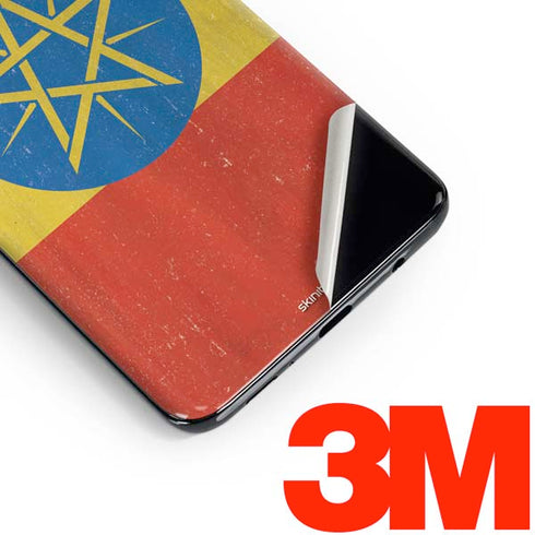 Ethiopia Flag Distressed Galaxy S10 Plus Skin