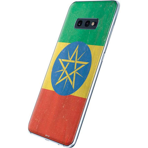 Ethiopia Flag Distressed Galaxy S10e Skin