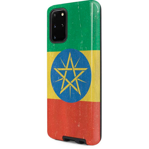 Ethiopia Flag Distressed Galaxy S20 Plus Pro Case