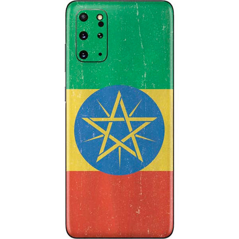 Ethiopia Flag Distressed Galaxy S20 Plus Skin