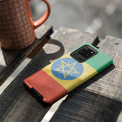 Ethiopia Flag Distressed Galaxy S20 Ultra 5G Pro Case