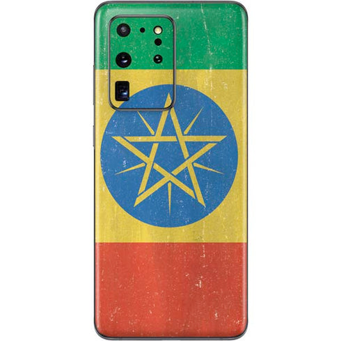 Ethiopia Flag Distressed Galaxy S20 Ultra 5G Skin