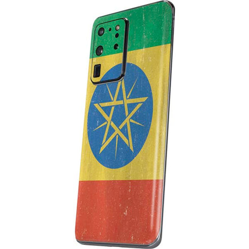 Ethiopia Flag Distressed Galaxy S20 Ultra 5G Skin