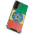 Ethiopia Flag Distressed Galaxy S21 5G Clear Case