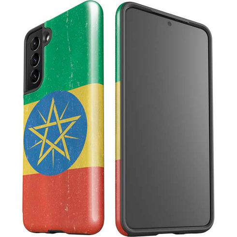 Ethiopia Flag Distressed Galaxy S21 5G Pro Case