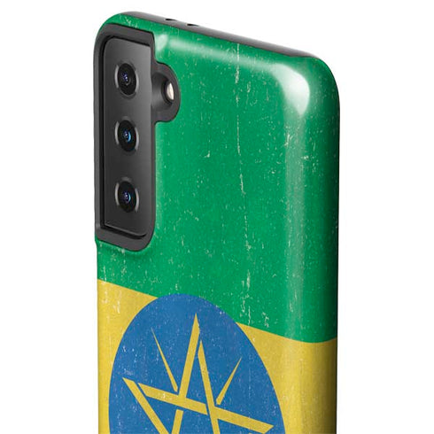 Ethiopia Flag Distressed Galaxy S21 FE Pro Case