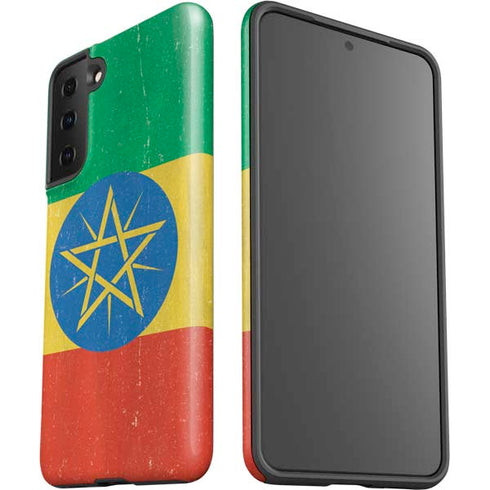 Ethiopia Flag Distressed Galaxy S21 FE Pro Case