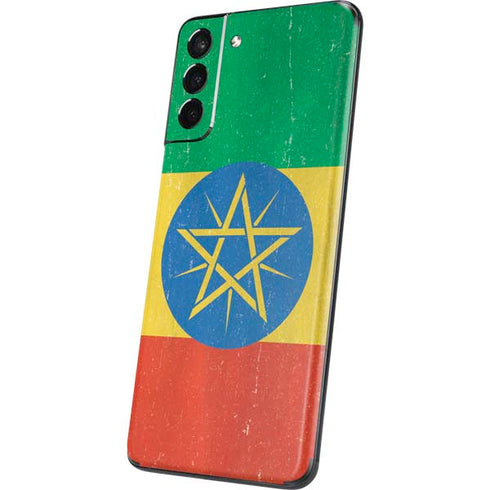 Ethiopia Flag Distressed Galaxy S21 Plus 5G Skin