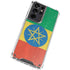 Ethiopia Flag Distressed Galaxy S21 Ultra 5G Clear Case