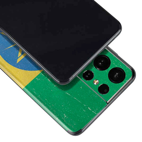 Ethiopia Flag Distressed Galaxy S21 Ultra 5G Skin