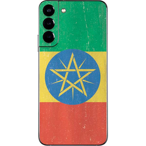 Ethiopia Flag Distressed Galaxy S22 Plus Skin