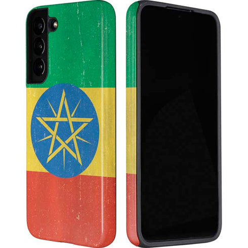 Ethiopia Flag Distressed Galaxy S22 Pro Case