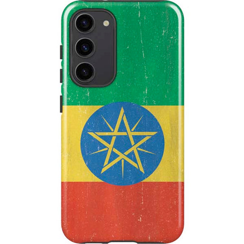 Ethiopia Flag Distressed Galaxy S23 Plus Pro Case
