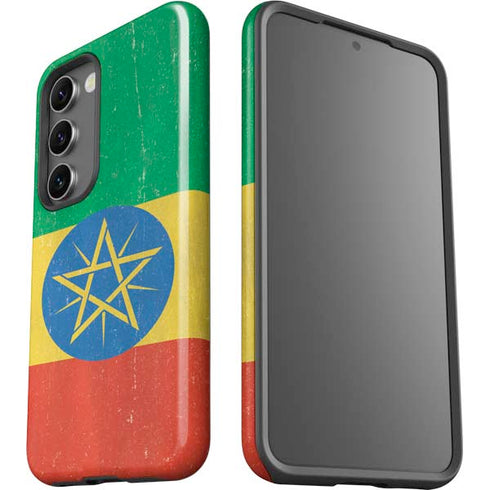 Ethiopia Flag Distressed Galaxy S23 Plus Pro Case