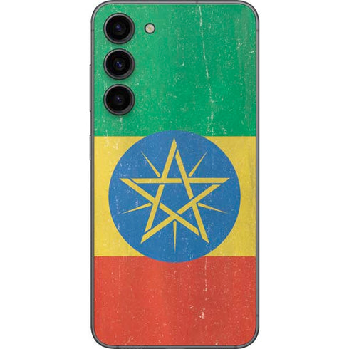 Ethiopia Flag Distressed Galaxy S23 Plus Skin