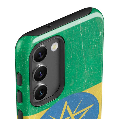 Ethiopia Flag Distressed Galaxy S23 Pro Case