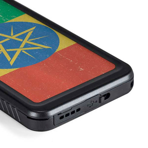 Ethiopia Flag Distressed Galaxy S23 Waterproof Case