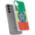 Ethiopia Flag Distressed Galaxy S24 Plus Clear Case