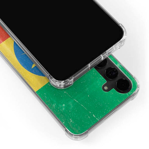 Ethiopia Flag Distressed Galaxy S24 Plus Clear Case