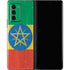 Ethiopia Flag Distressed Galaxy Z Fold2 5G Skin