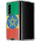 Ethiopia Flag Distressed Galaxy Z Fold4 5G Clear Case