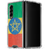 Ethiopia Flag Distressed Galaxy Z Fold4 5G Clear Case