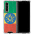 Ethiopia Flag Distressed Galaxy Z Fold4 5G Clear Case