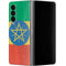 Ethiopia Flag Distressed Galaxy Z Fold4 5G Skin