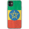 Ethiopia Flag Distressed iPhone 11 Clear Case