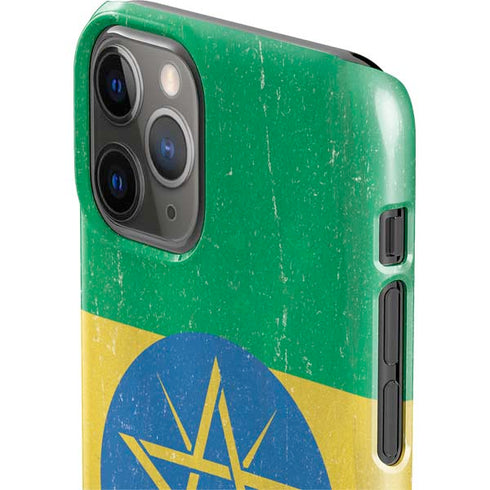 Ethiopia Flag Distressed iPhone 11 Pro Lite Case