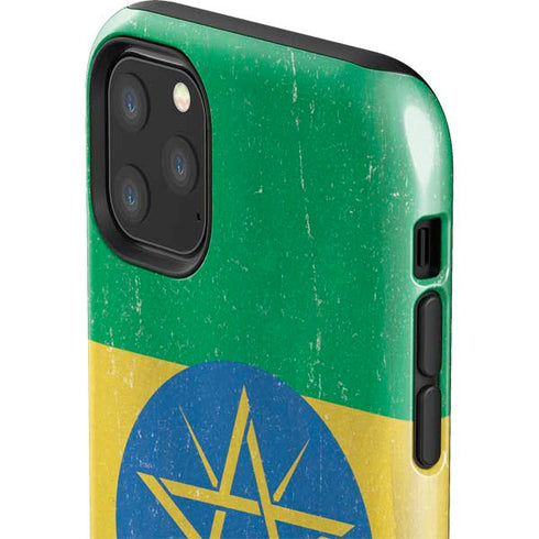 Ethiopia Flag Distressed iPhone 11 Pro Max Impact Case