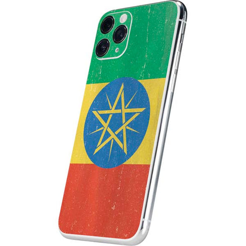 Ethiopia Flag Distressed iPhone 11 Pro Skin