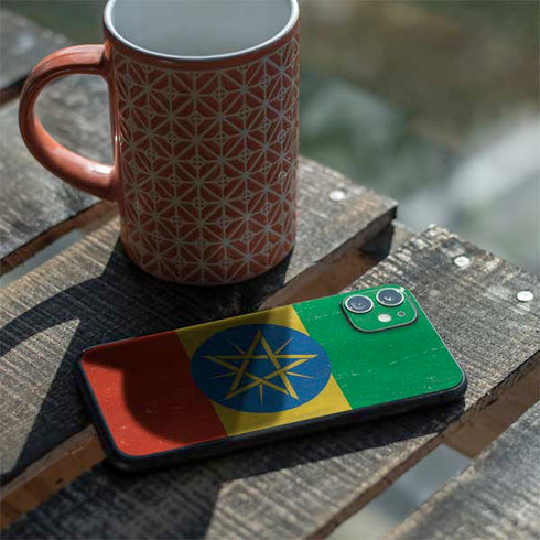 Ethiopia Flag Distressed iPhone 11 Skin