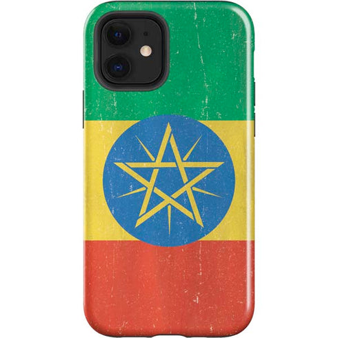 Ethiopia Flag Distressed iPhone 12 Impact Case