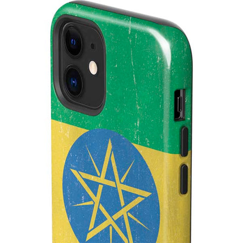 Ethiopia Flag Distressed iPhone 12 Mini Impact Case