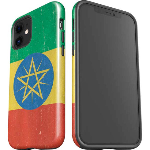 Ethiopia Flag Distressed iPhone 12 Mini Impact Case