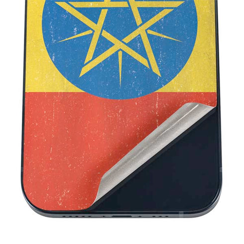 Ethiopia Flag Distressed iPhone 12 Mini Skin