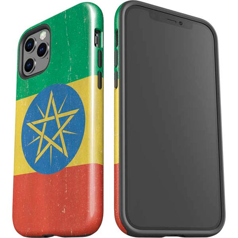 Ethiopia Flag Distressed iPhone 12 Pro Impact Case