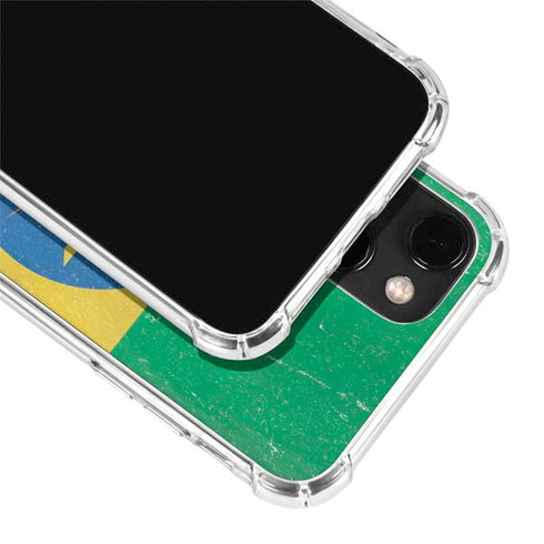 Ethiopia Flag Distressed iPhone 13 Clear Case