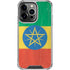 Ethiopia Flag Distressed iPhone 13 Pro Clear Case